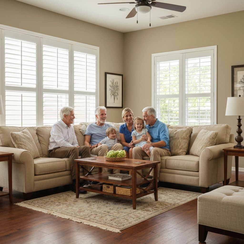 Family enjoying their protected home